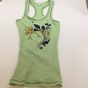 Free People love bird graphic tank top. Size s/p